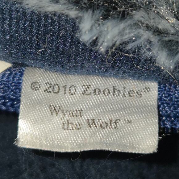 Zoobies‎ Pets Wyatt Wolf Plush with Blanket 25x16  Nap Travel 2010 - Picture 2 of 16